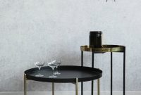 Black And Brass Side Tables At Rose Grey with regard to dimensions 1000 X 1300