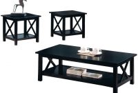 Black Wood Coffee Table Set Steal A Sofa Furniture Outlet Los regarding proportions 1414 X 1018