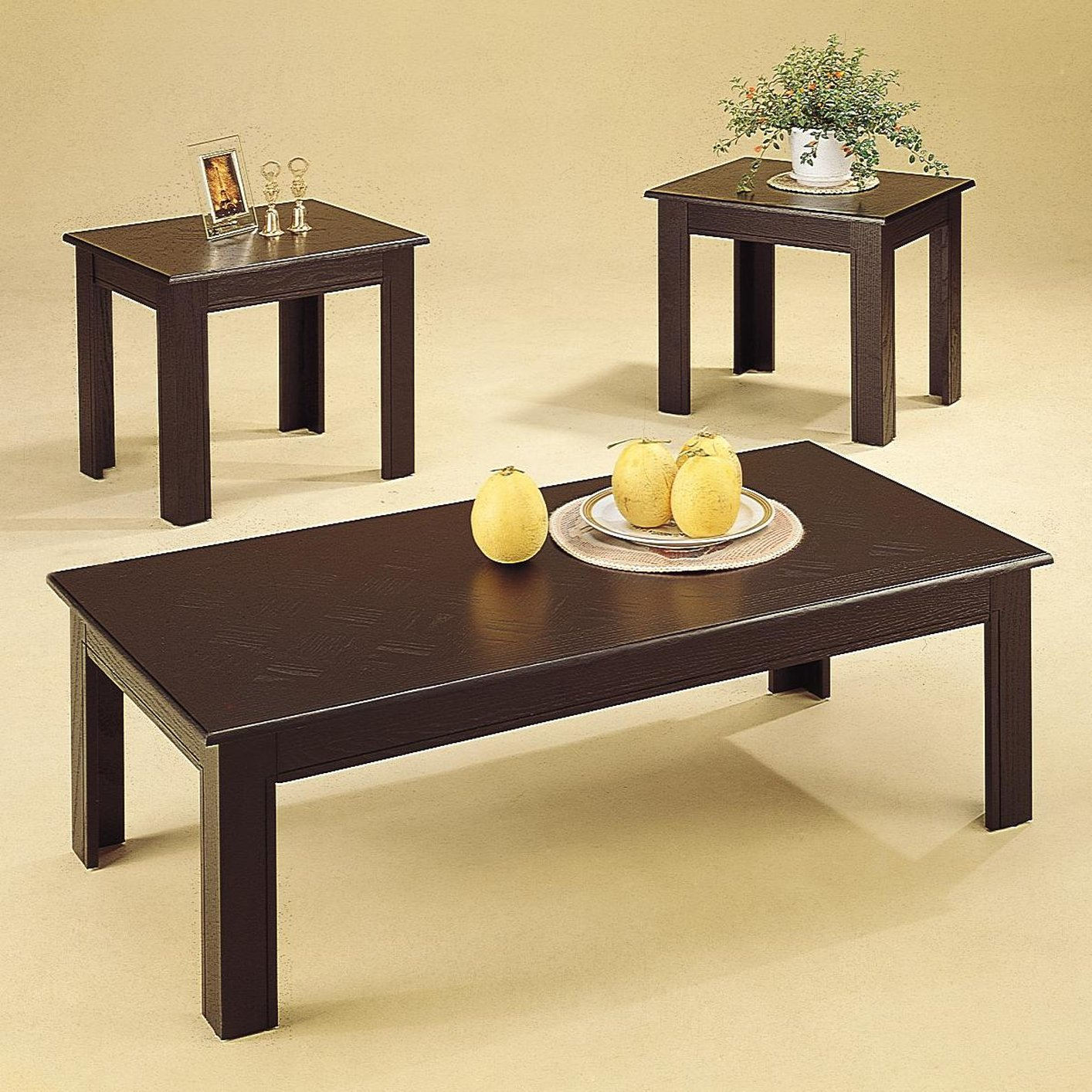 Black Wood Coffee Table Set Steal A Sofa Furniture Outlet Los regarding size 1414 X 1414
