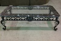 Black Wrought Iron Coffee Table With Black Marble And Glass Top Top in size 2048 X 1536
