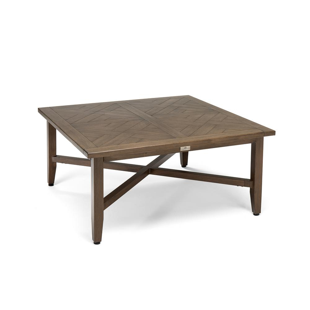 Blue Oak Bahamas Square Aluminum Outdoor Chat Table Hbaht42 The inside proportions 1000 X 1000