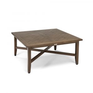 Blue Oak Bahamas Square Aluminum Outdoor Chat Table Hbaht42 The throughout size 1000 X 1000