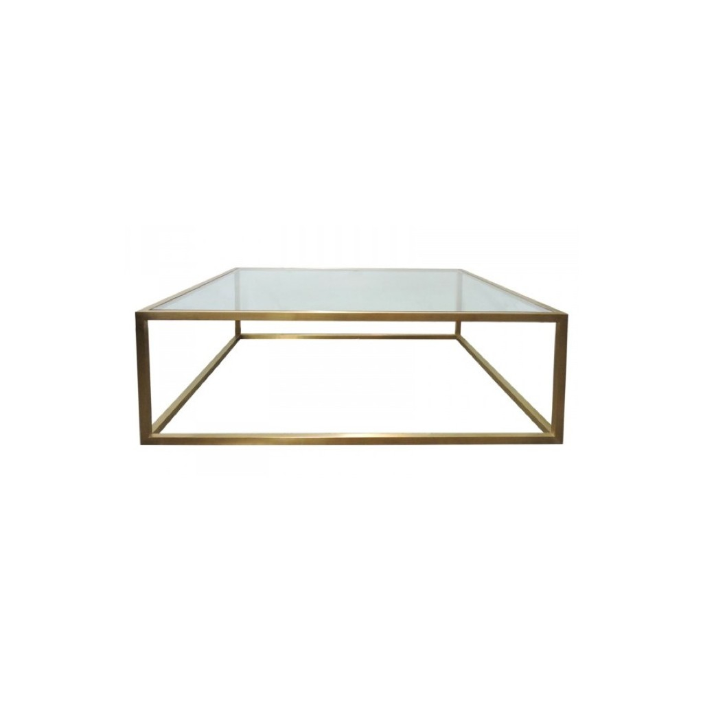 Bogart Square Brass Coffee Table Coffee Tables Tables Ido throughout sizing 1024 X 1024