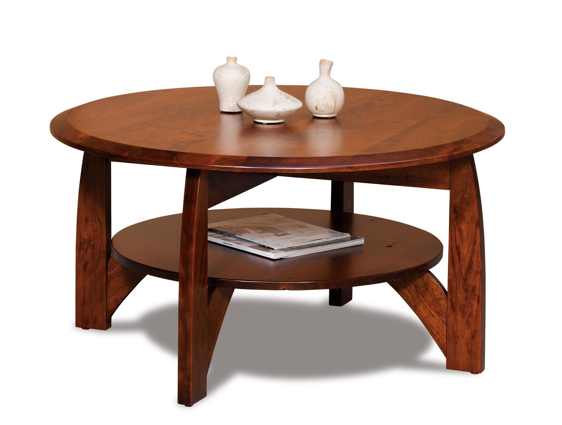 Boulder Creek 38 Round Solid Top Coffee Table From Dutchcrafters with regard to measurements 1920 X 1452