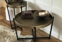 Bronze Coloured Iron Tray Table With Black Iron Legs Cowshed in dimensions 1024 X 1024