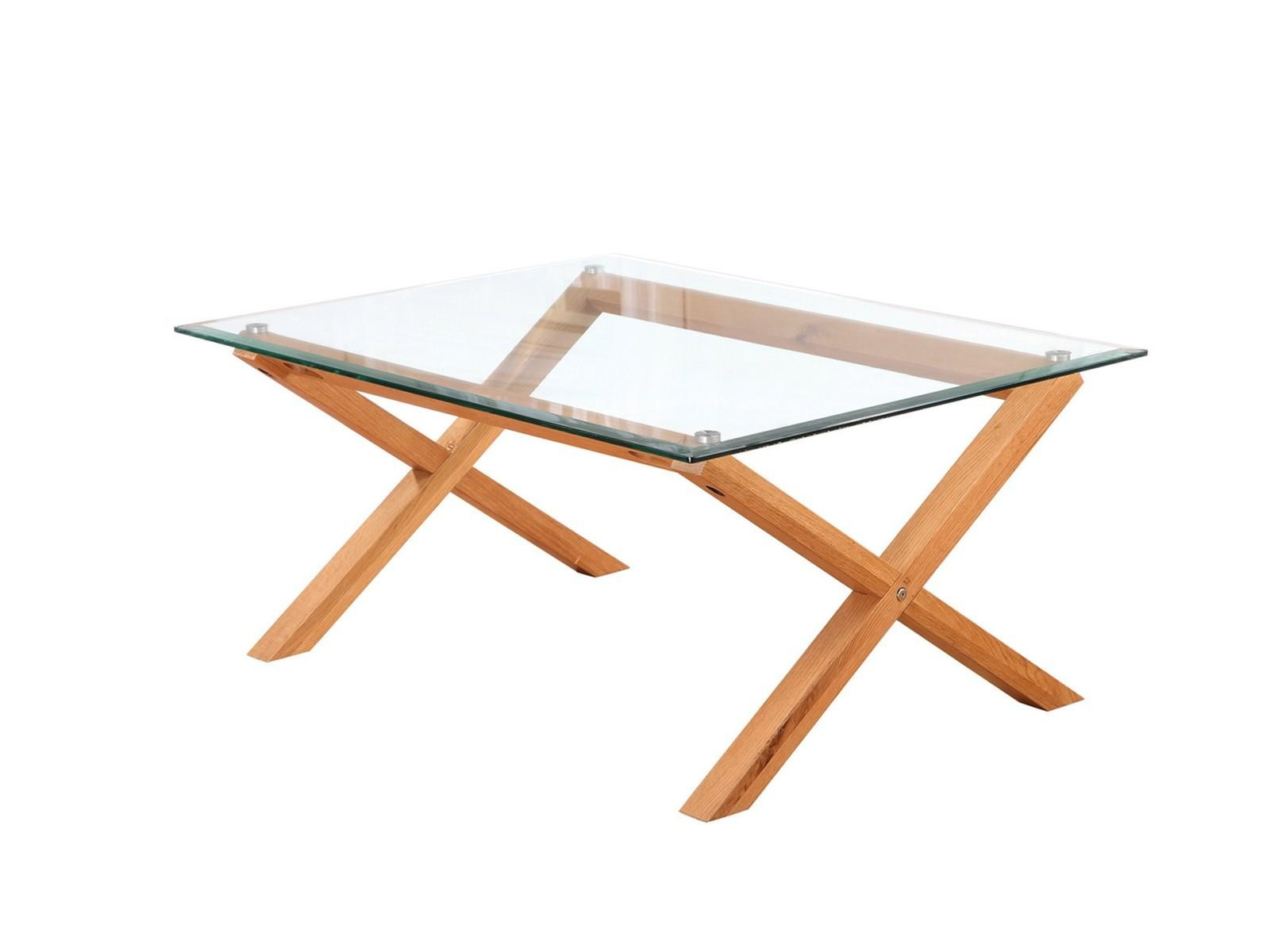 Cadiz Glass Top Coffee Table With Solid Oak Legs throughout measurements 1600 X 1200