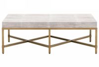 Candelabra Home Strand Shagreen Coffee Table White Candelabra Inc inside proportions 1200 X 1200