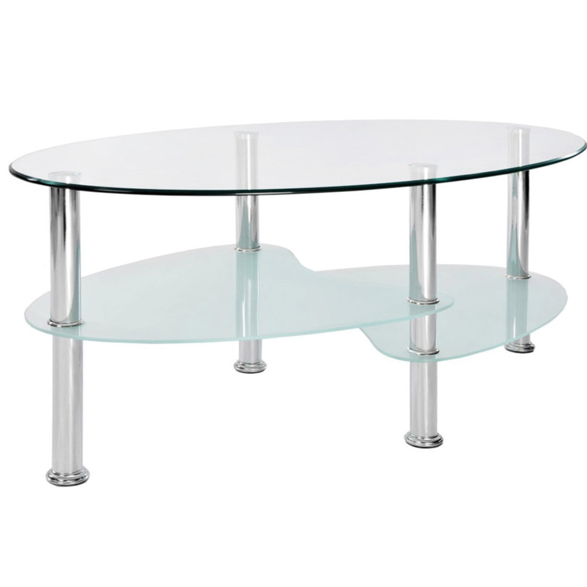 Cara Oval Frosted Glass Coffee Table Dining Glass Furniture in size 2000 X 2000