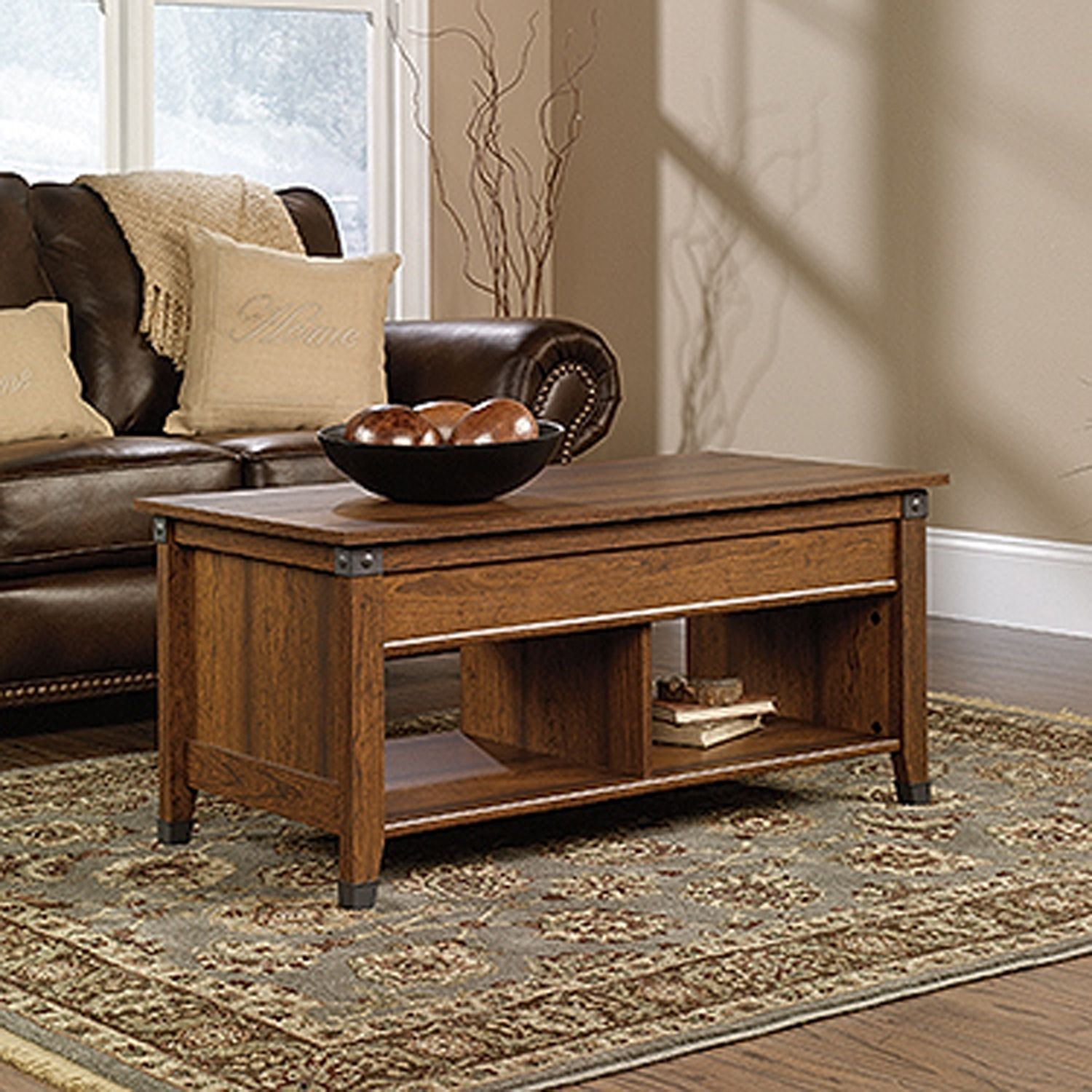Carson Forge Lift Top Coffee Table Washington Cher 414444 Sauder pertaining to measurements 1500 X 1500