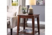 Carter Espresso Wood Charging Station Side Table for sizing 1426 X 1426
