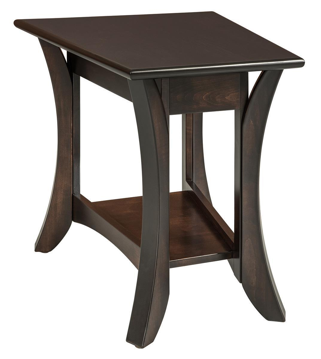 Catalina Wedge Shaped End Table From Dutchcrafters Amish Furniture inside proportions 1073 X 1200