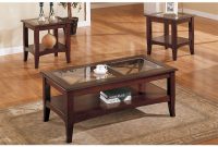 Charlton Home Holte Wooden 3 Piece Coffee Table Set With Glass Top inside sizing 1000 X 1000