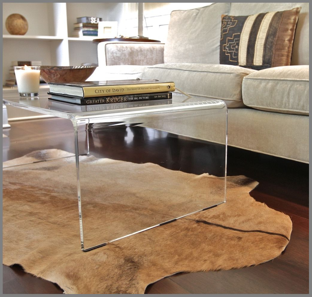 Charming Lucite Coffee Table Fossil Brewing Design Acrylic Coffee throughout sizing 1042 X 992