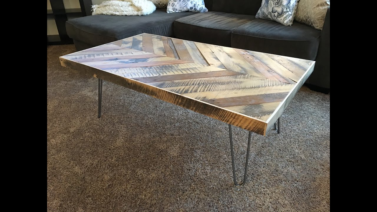 Chevron Coffee Table Kraftmade pertaining to sizing 1280 X 720