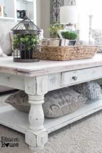 Chippy White Lime Finished Coffee Table Inspiring Diy Decor inside sizing 733 X 1100