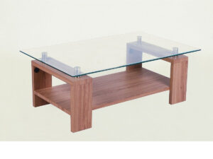 Clear Glass Coffee Table With Wooden Legs Homegenies with regard to proportions 1200 X 900