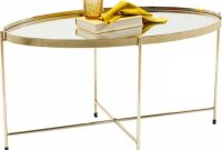 Coffee Table Miami Oval Brass 83x40cm for size 900 X 900