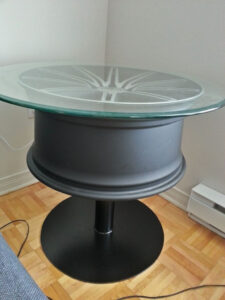 Coffee Table Out Of A Car Wheel 9 Steps intended for size 768 X 1024