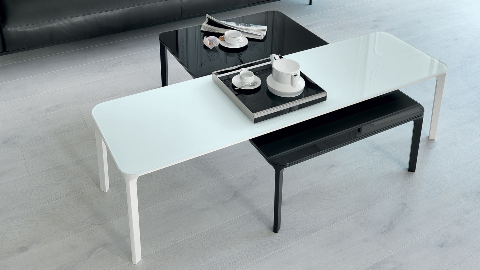 Coffee Table Sovet Slim Coffee Table White H46 Dexhom pertaining to dimensions 1920 X 1080