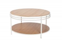 Coffee Table With Shelf And White Metal Frame Mini Zh regarding proportions 2500 X 2500