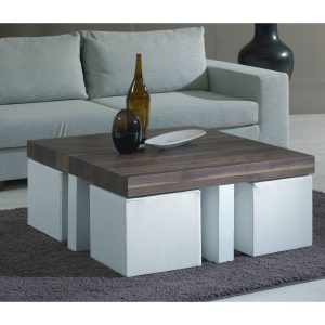 Coffee Table With Stools Love This Idea For Stools Tucked Under A within size 1500 X 1500
