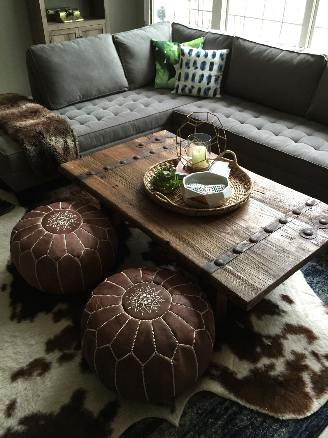 boho patio coffee table