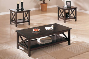 Coffee Tables Dark Brown Wood Coffee Table F 3069 inside sizing 1200 X 800