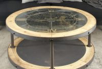 Cole Grey Metal And Wood Clock Coffee Table Wayfair regarding sizing 1470 X 1460
