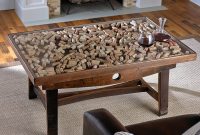 Collectors Display Top Coffee Table With Barrel Stave Legs throughout sizing 1500 X 1500