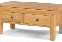 Constance Oak 4 Drawer Coffee Table Quercus Living intended for proportions 2500 X 1103