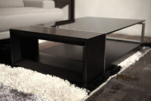 Contemporary Coffee Table With Black Glass Top El Monte California throughout dimensions 1100 X 733