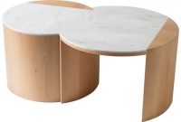 Contemporary Gibbous Coffee Table In European Beech With Witch Hazel for sizing 1359 X 1359