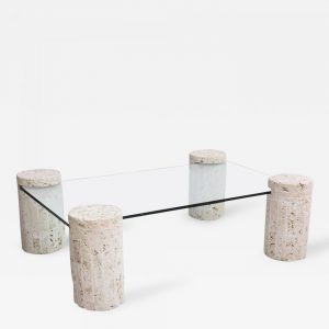 Coral Stone Coffee Table With Glass Top intended for dimensions 1400 X 1400