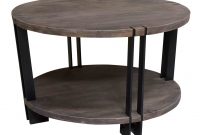 Crestview Bengal Manor Iron And Acacia Wood Round Coffee Table Wayfair with size 4432 X 3620
