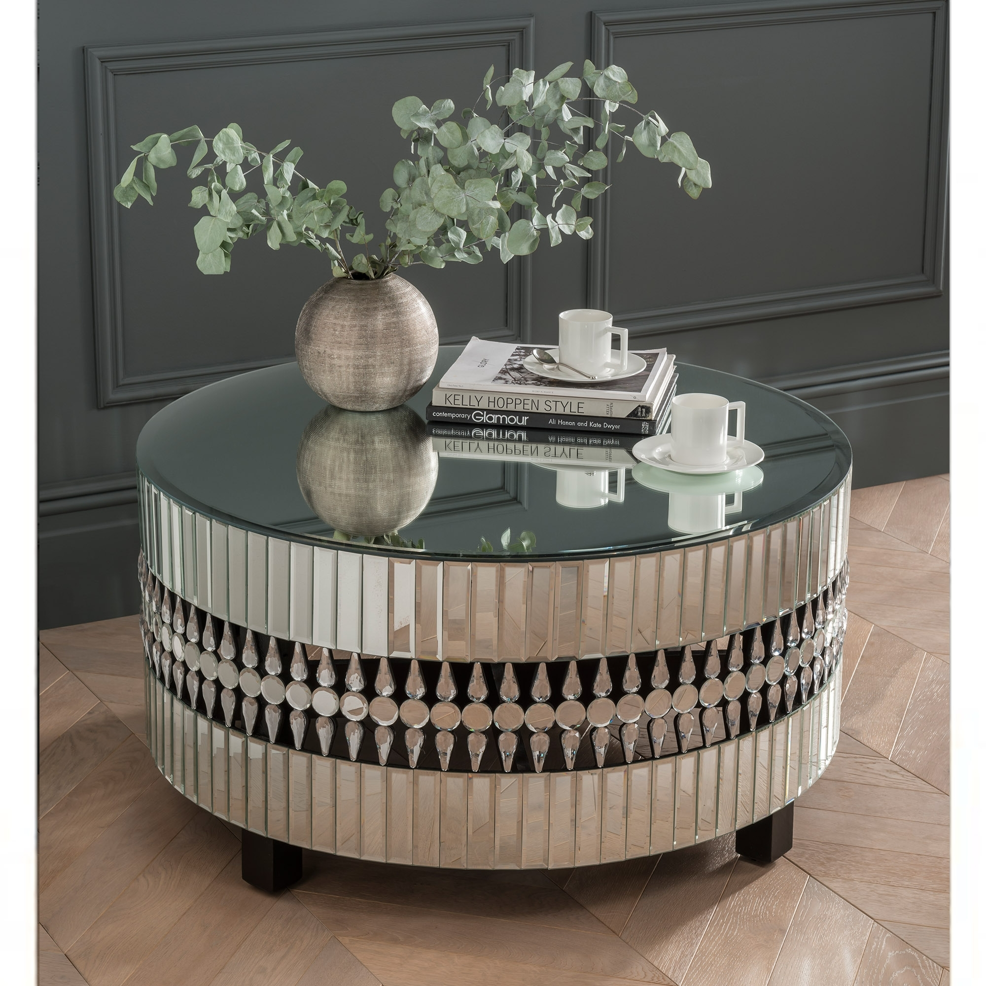 Crystal Mirrored Coffee Table Coffee Table Homesdirect365 pertaining to proportions 2000 X 2000