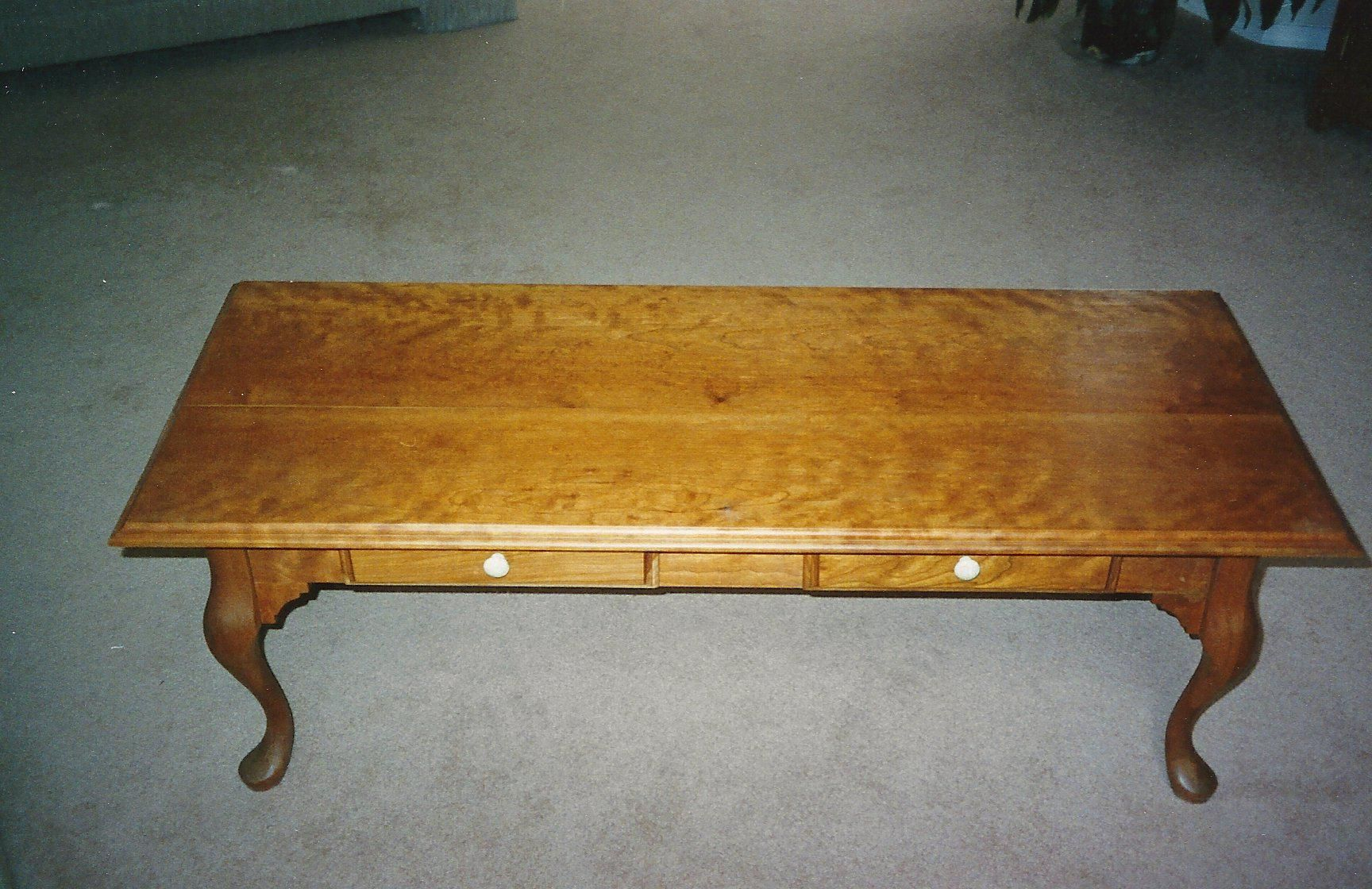 Custom Made Cherry Queen Anne Coffee Table Fwc Woodworking within sizing 1728 X 1120