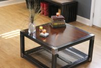 Custom Made Steel And Wood Coffee Table Industrial Inspiration intended for size 1800 X 1200