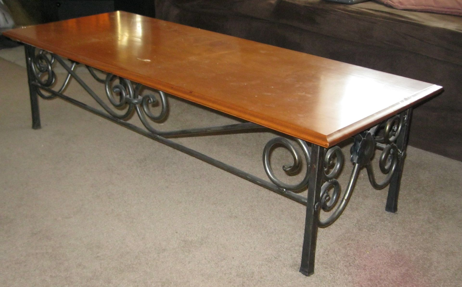 Custom Made Wrought Iron Coffee Table Mciron Custommade regarding dimensions 1920 X 1195