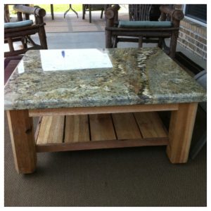 Custom Outdoor Patio Table With Granite Top This One Was Just with regard to dimensions 1936 X 1936