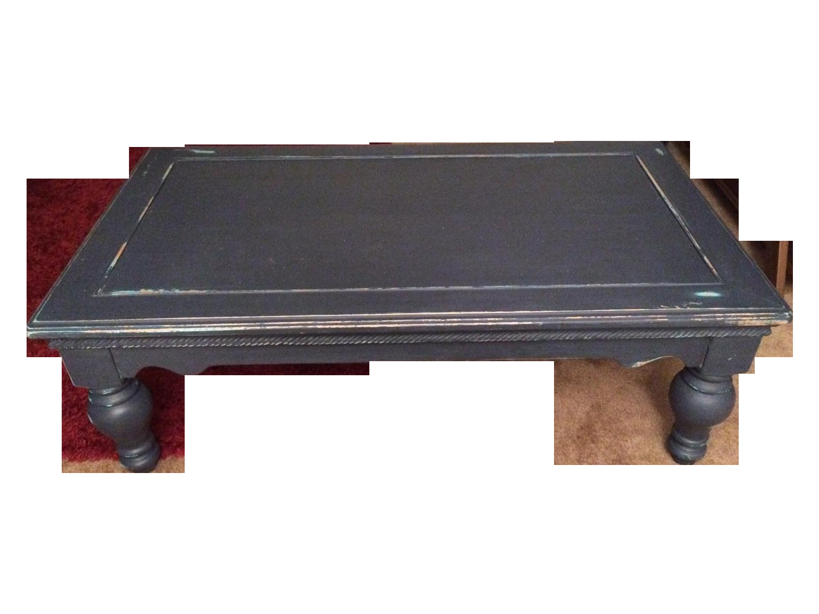 Distressed Blue Shab Chic Coffee Table Chairish Shab Chic within size 1632 X 1224