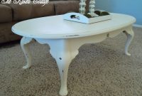 Distressed Oval Coffee Table Via Etsy For The Home Painted with sizing 1500 X 1124