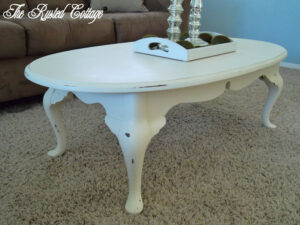 Distressed Oval Coffee Table Via Etsy For The Home Painted with sizing 1500 X 1124