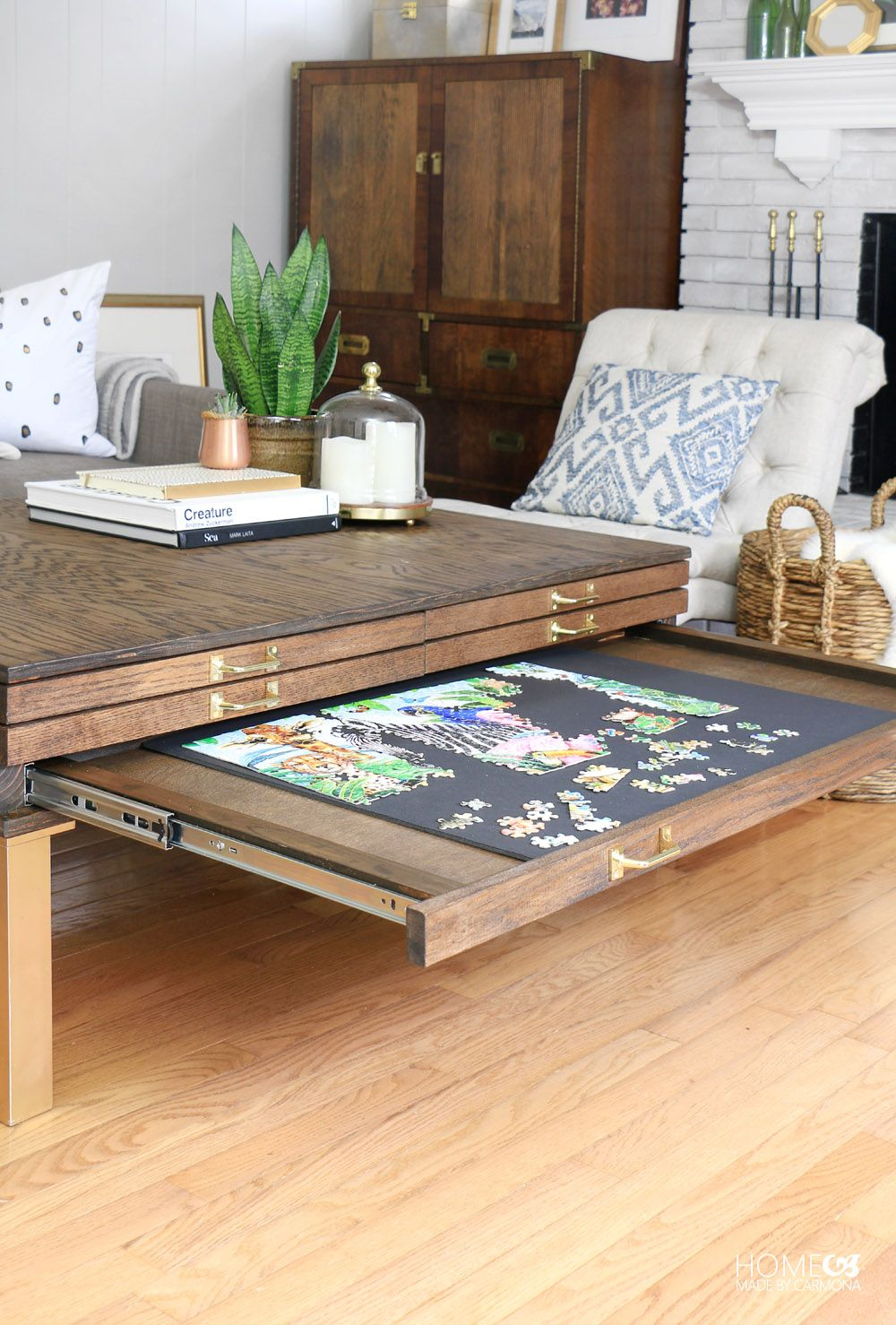 Diy Coffee Table With Pullouts Hometalk Funky Junk Present with size 1000 X 1478
