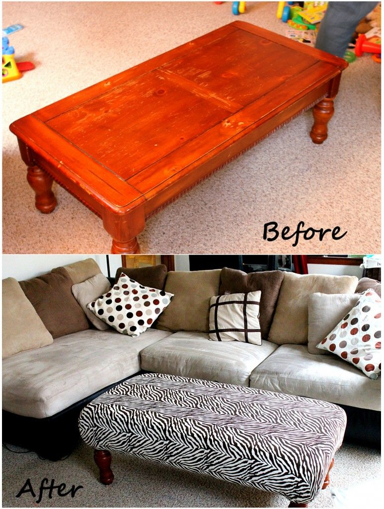 Diy Ottoman Might Be Great To Pad Our Coffee Table To Protect Out pertaining to proportions 773 X 1024