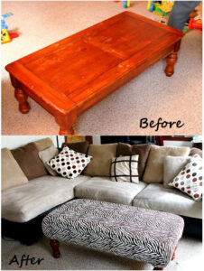 Diy Ottoman Might Be Great To Pad Our Coffee Table To Protect Out within proportions 773 X 1024
