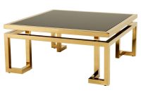 Eichholtz Palmer Modern Classic Square Smoked Glass Top Gold pertaining to size 1000 X 1000