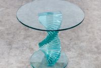 Elegant Ravello Spiral Glass Design Side Table Barbmama throughout sizing 1538 X 1538