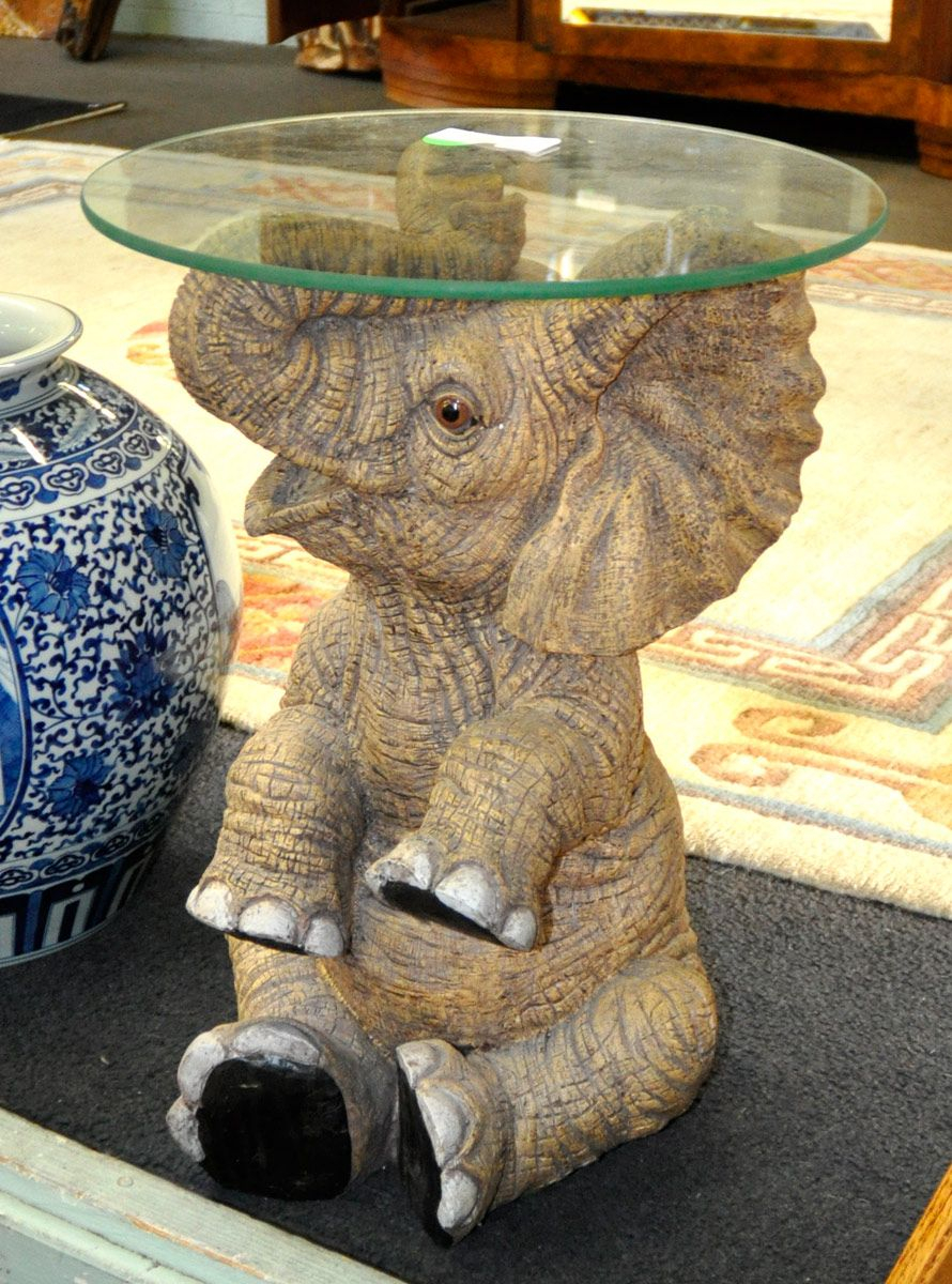 Elephant Base Glass Top Table Doces Abobrinhas Glass Table throughout dimensions 890 X 1200