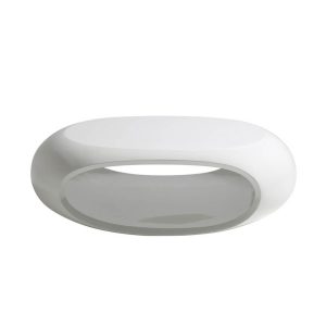 Eliptical White High Gloss Oval Coffee Table Coffee Tables Fads pertaining to proportions 1200 X 1200