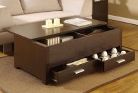 Espresso Coffee Table With Storage Coffee Tables pertaining to size 1326 X 938